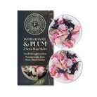 Freckleface Home Fragrance Pomegranate & Plum wax melts with packaging on a white background