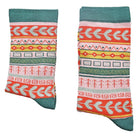 Teal Geometric Bamboo Socks