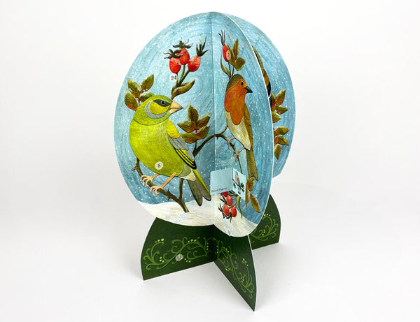 3d bird snow globe greeting card gift 