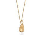 Egg Pendant Necklace Gold Vermeil