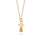 Angel Pendant Necklace Gold Vermeil