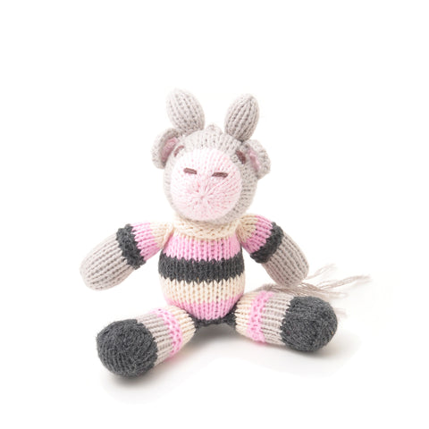 Cow in Pink and Black Stripe Toy