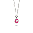 Mini Cherry Red Heart Enamel Necklace