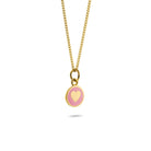 Mini Powder Pink Heart Enamel Necklace