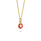 Mini Cherry Red Star Enamel Necklace