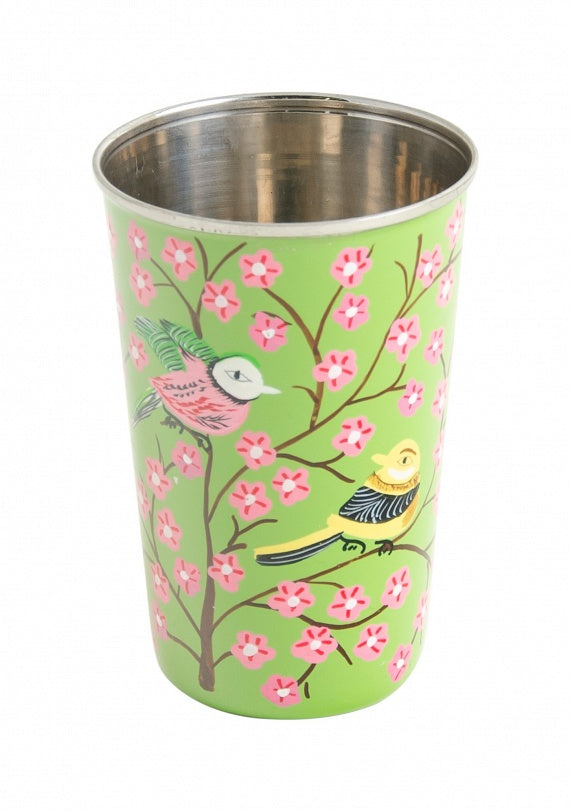 Green Sanasar Hand Painted Stainless Steel Tumbler