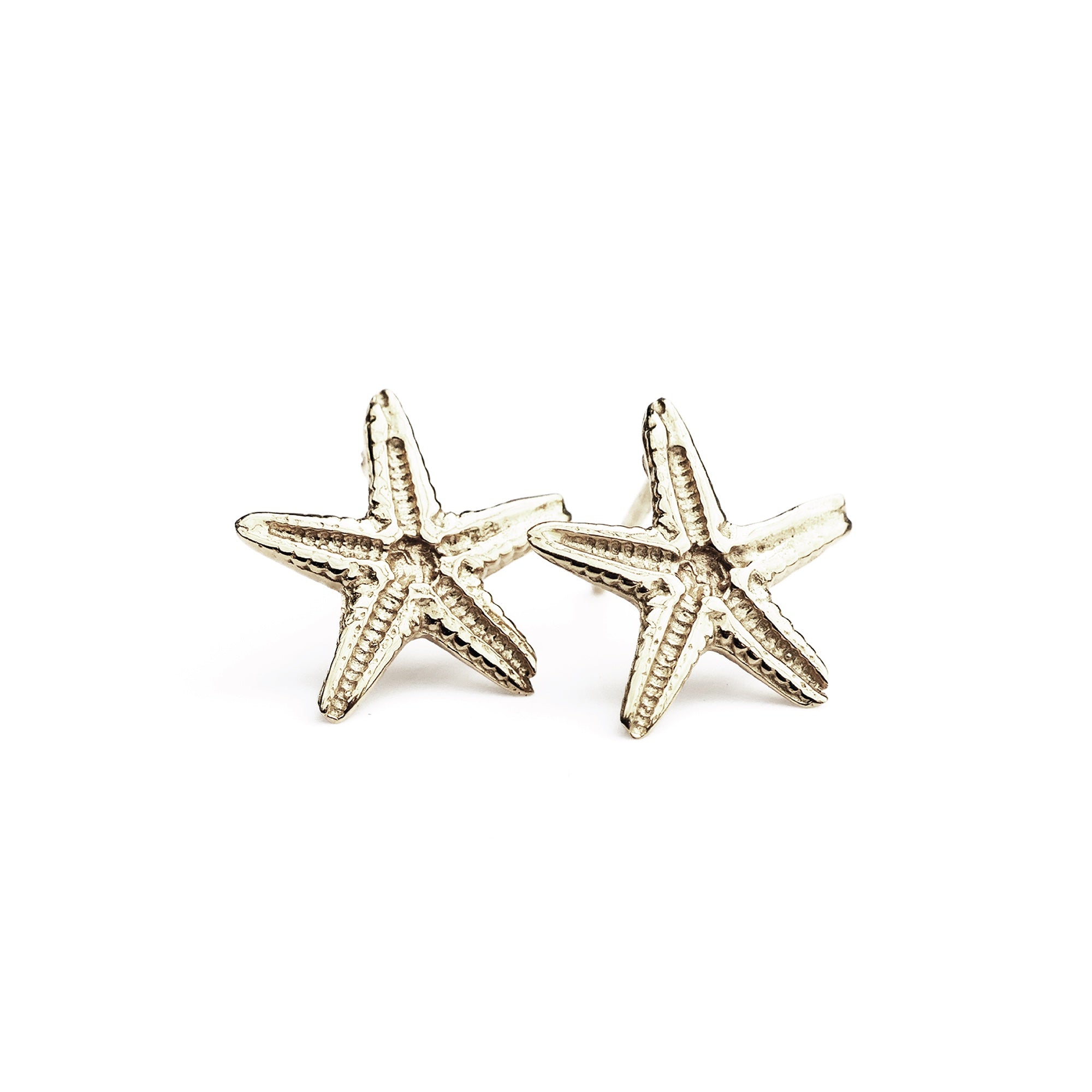 Starfish Stud Earrings Sterling Silver