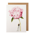 Pale Peony - Greeting Card Laura Stoddart