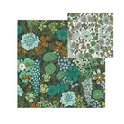 Two floral pattered hanky swatches on a white background