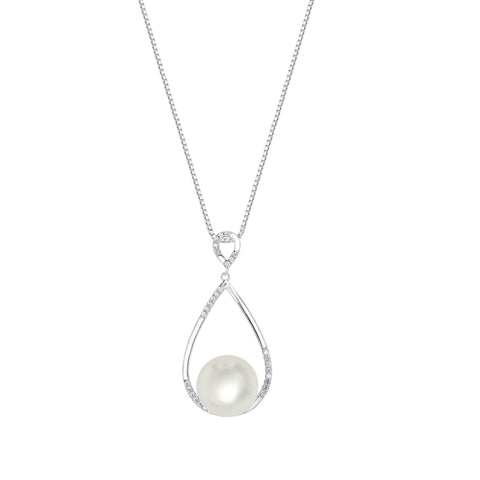 Limited Edition Open Pear Pearl Pendant