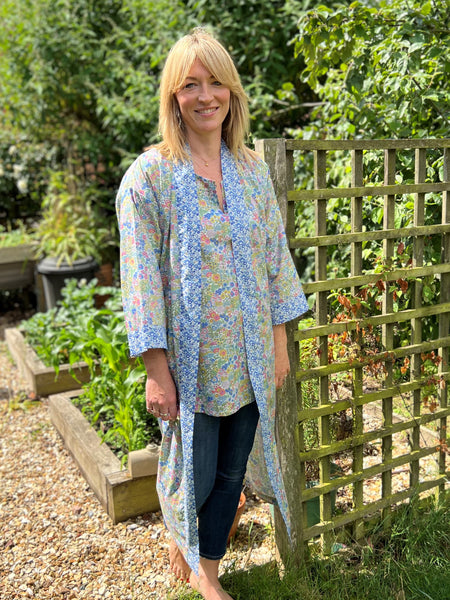 Long Kimono Robe: Margaret Annie - Made with Liberty Fabric