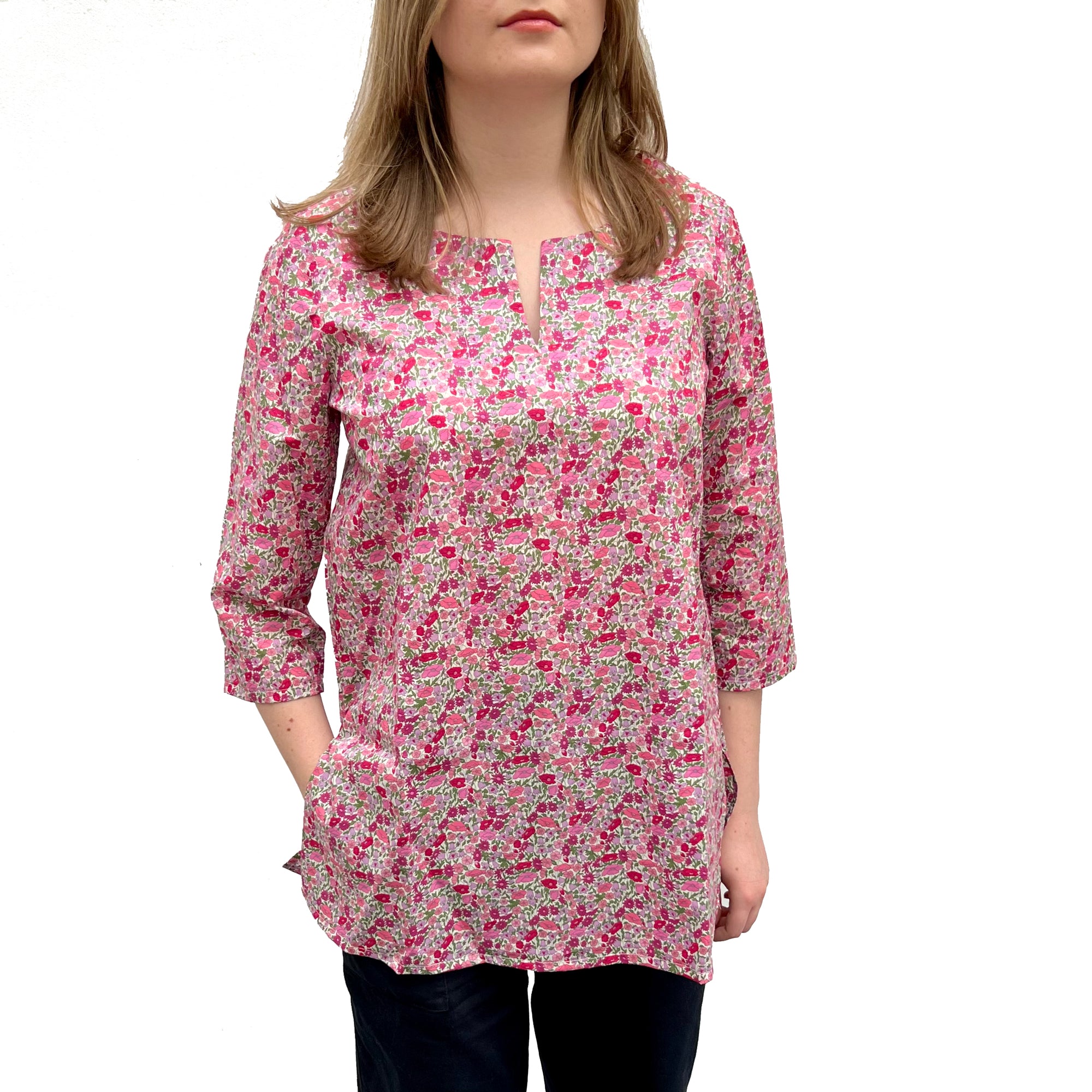 Poppy forest liberty tunic 