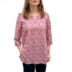 Poppy forest liberty tunic 