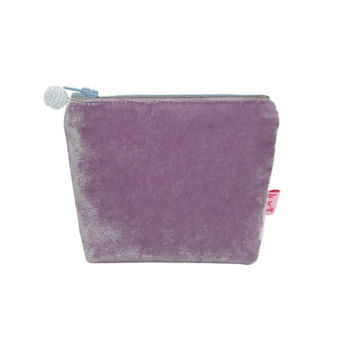 lavender lua velvet purse 