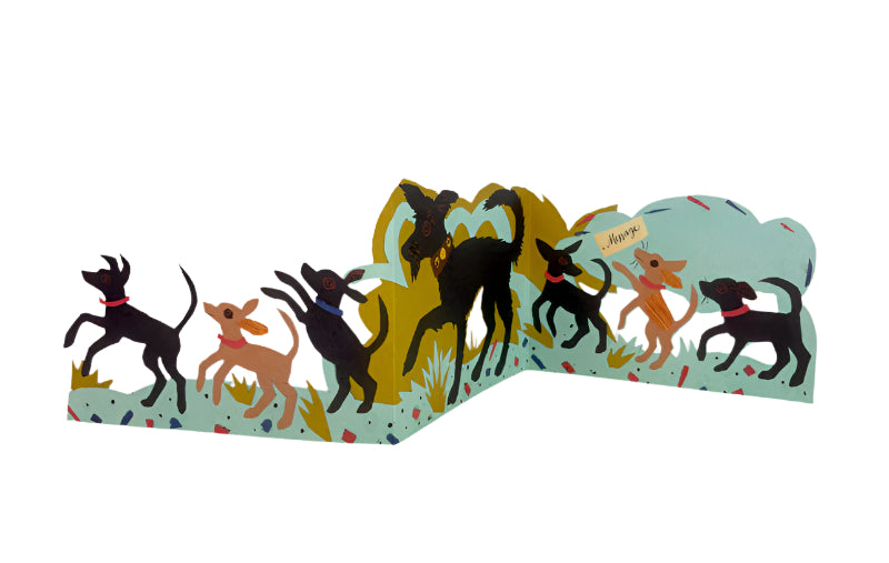 Puppy Parade Card by Mark Hearld