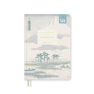 Notebook with Mount Fuji design on a white background