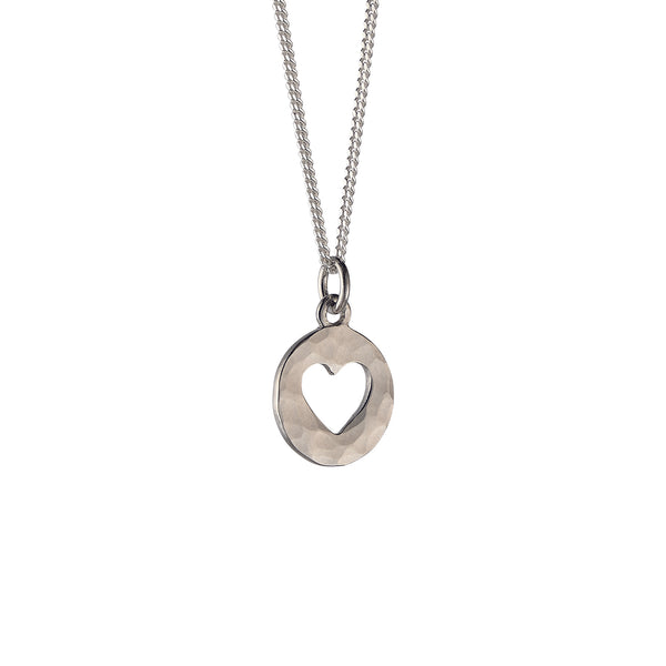 12mm Heart Silhouette Pendant Necklace