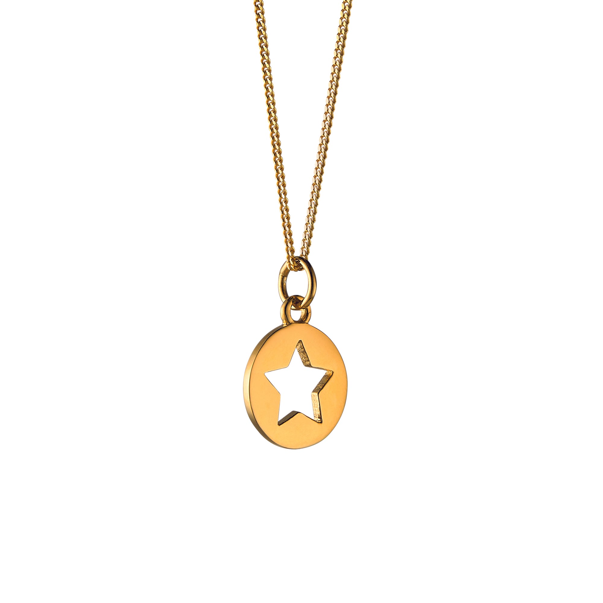 star cut out necklace