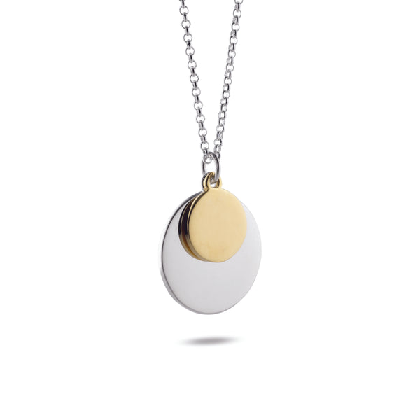 Total Eclipse Double Disc Necklace