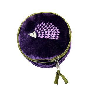 purple velevt jewellery purse storage 