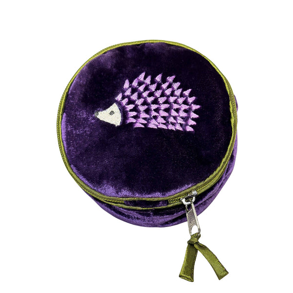 Purple sales velvet purse