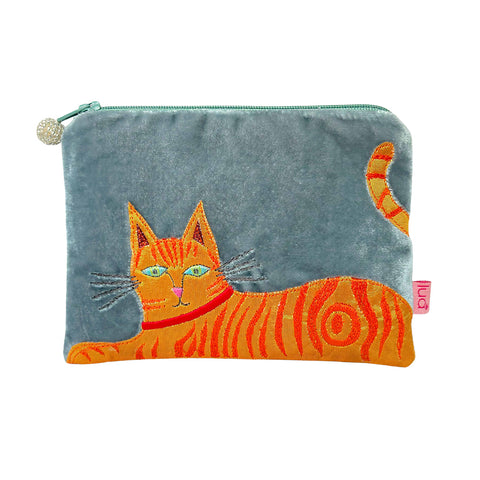 *NEW Ginger Cat Velvet Coin Purse