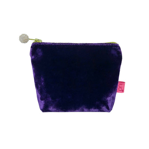 Mini Velvet Purse: Purple