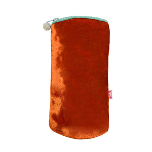 orange glasses purse 