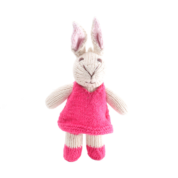 knitted rabbit soft toy 