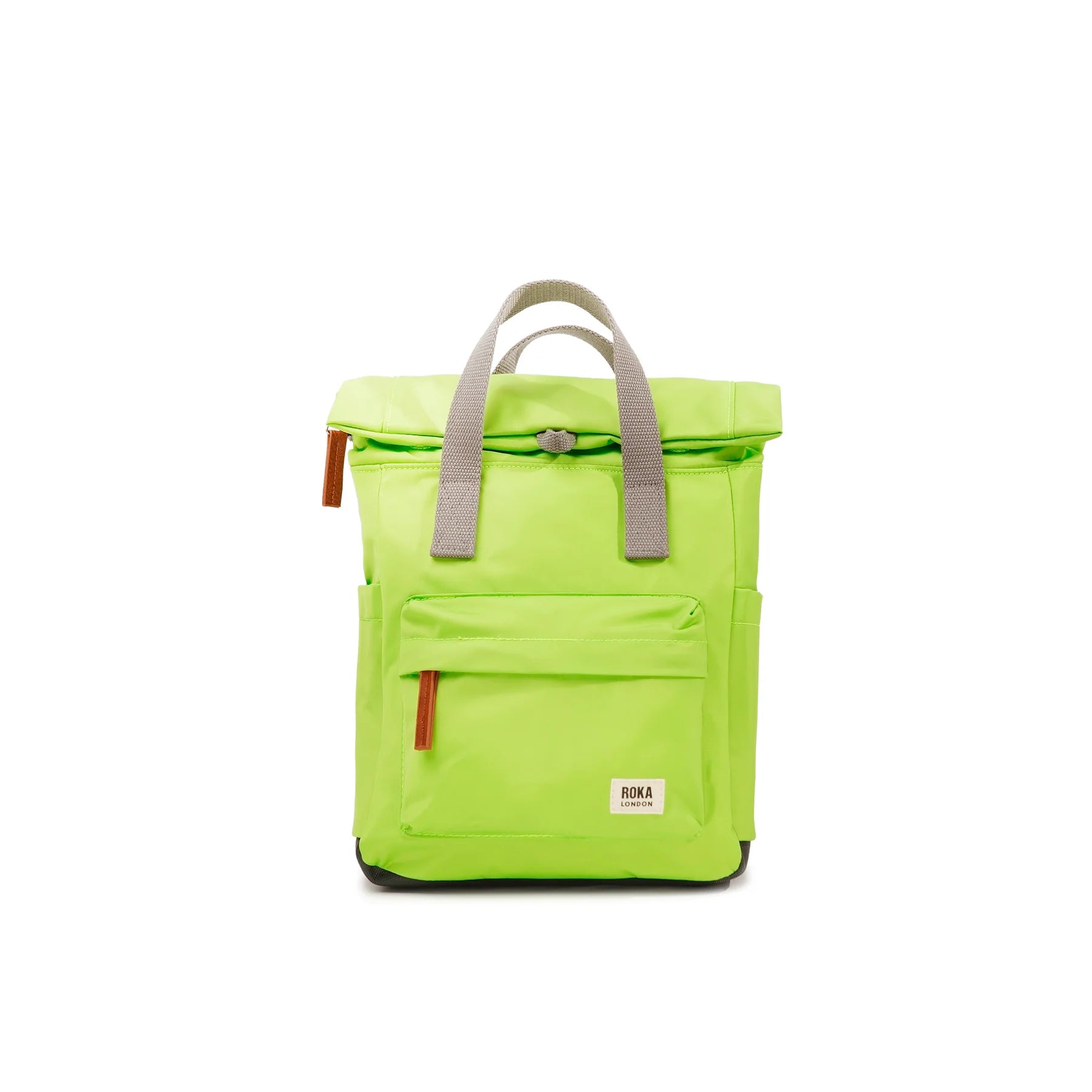 ROKA London Canfield B Small Backpack Lime Green Lime Tree Design