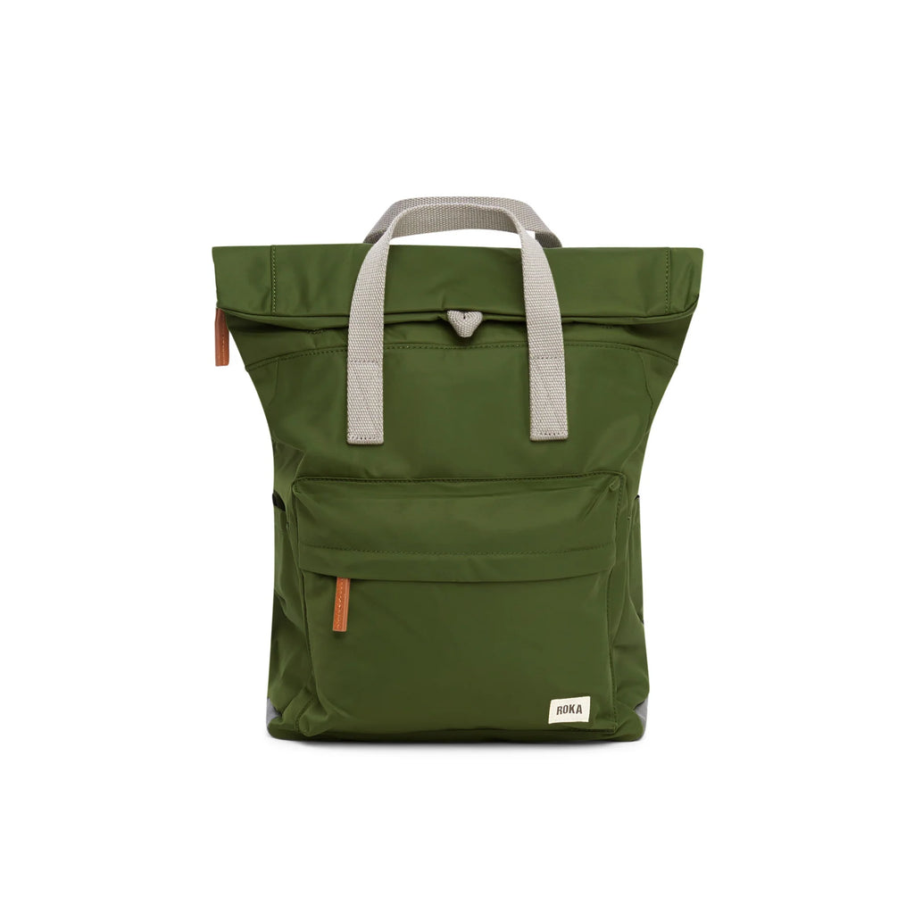 ROKA Canfield B Small Backpack Recycled Nylon Avocado Lime Tree