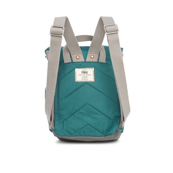 ROKA Canfield B Small Backpack Recycled Nylon Teal 