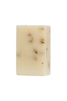 Rosemary soap on a white background