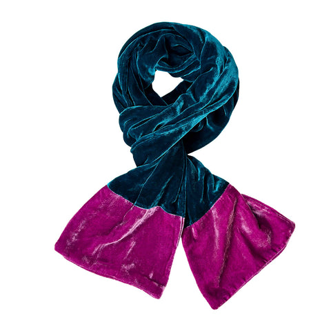 silk velvet scarf