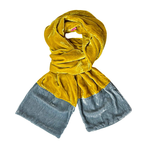 velvet silk scarf 