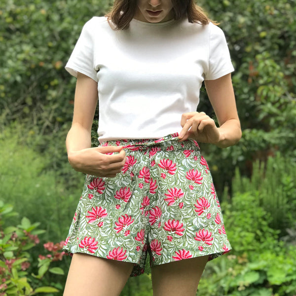Jaipur Pink Sleep Shorts