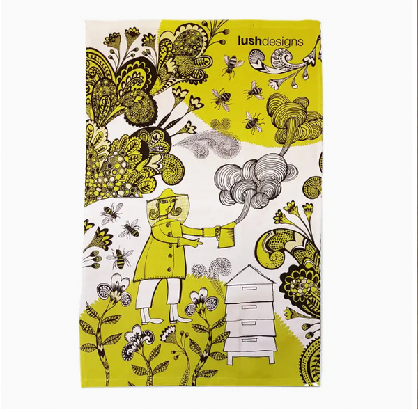 Lush Designs Tea Towel - Bee Garden