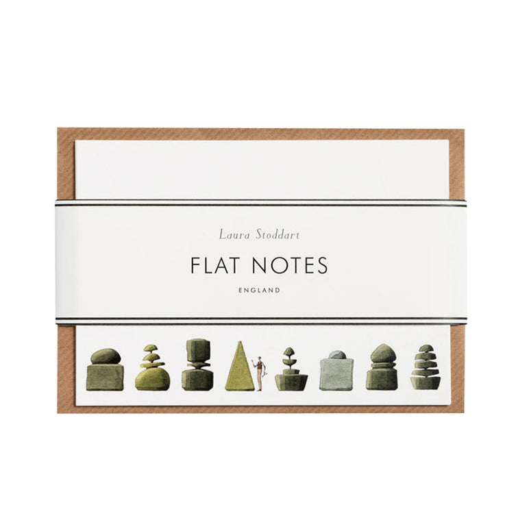 Top Topiary Flat Note Cards - Laura Stoddart