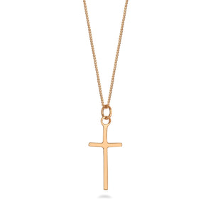 Cross Pendant Necklace Gold Vermeil