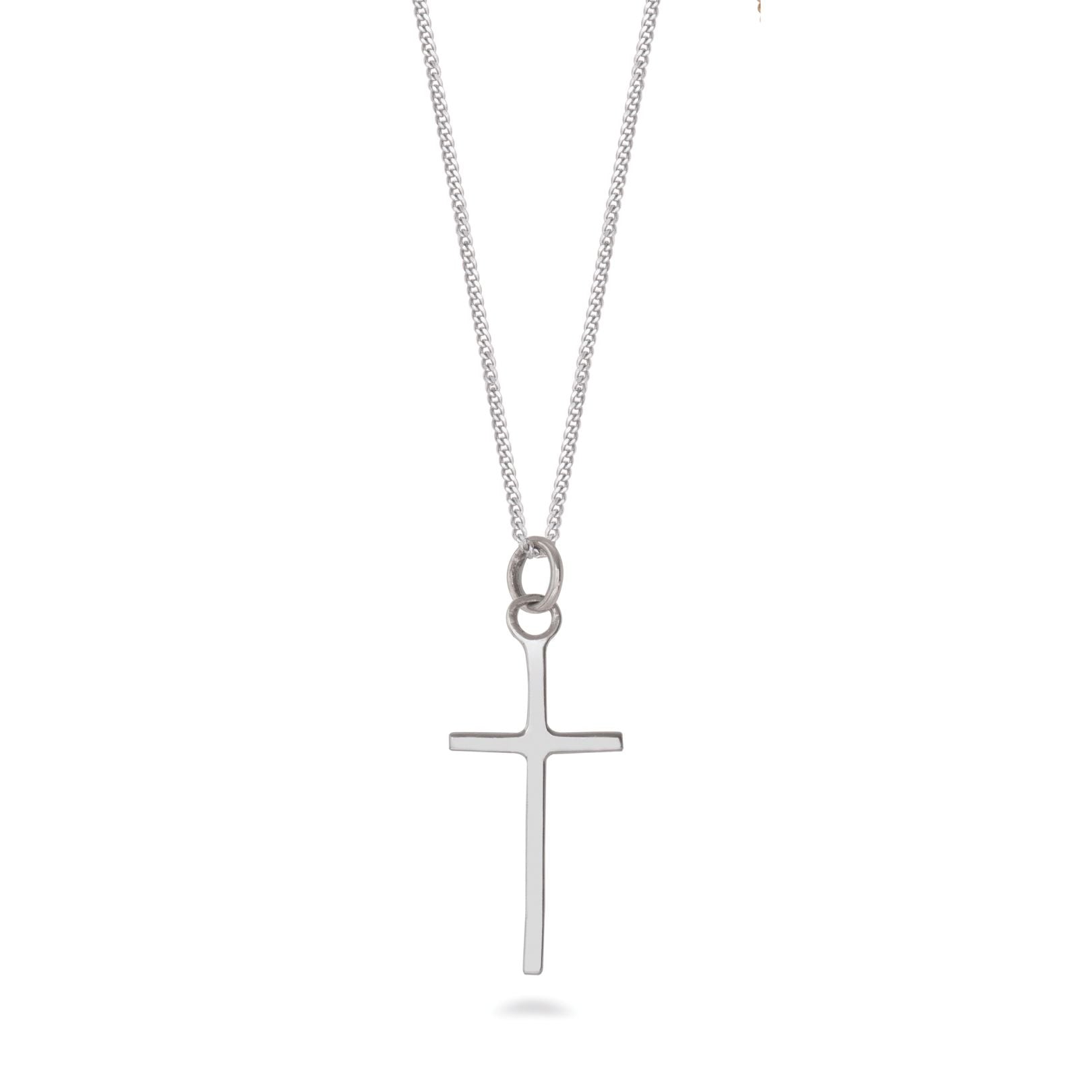 Cross Pendant Necklace Sterling Silver