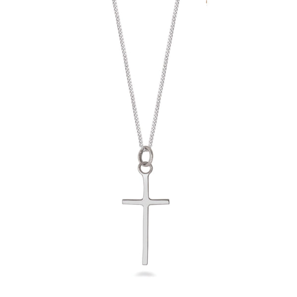 Cross Pendant Necklace Sterling Silver
