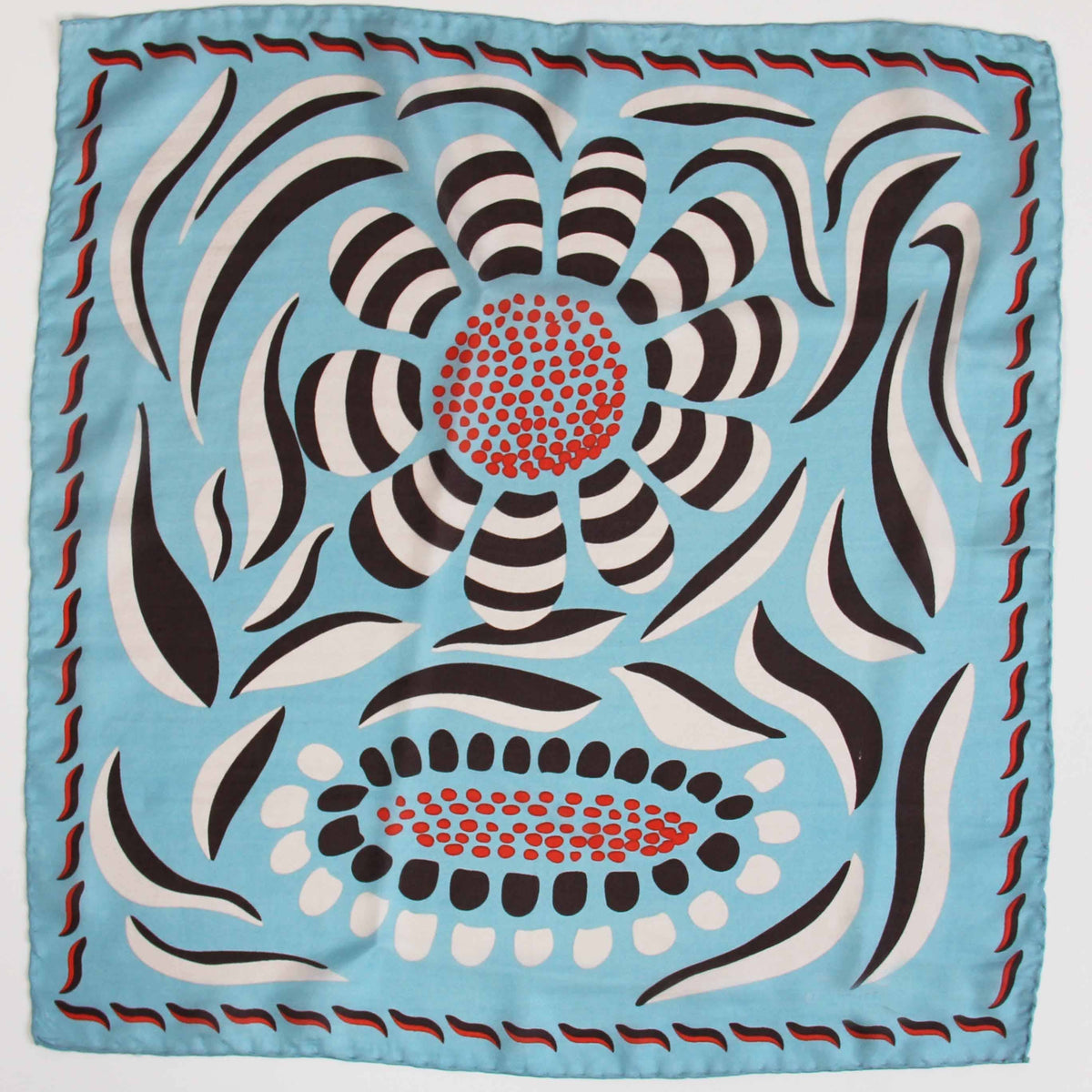 Large Square Silk - Blue Myosotis – Lime Tree Design