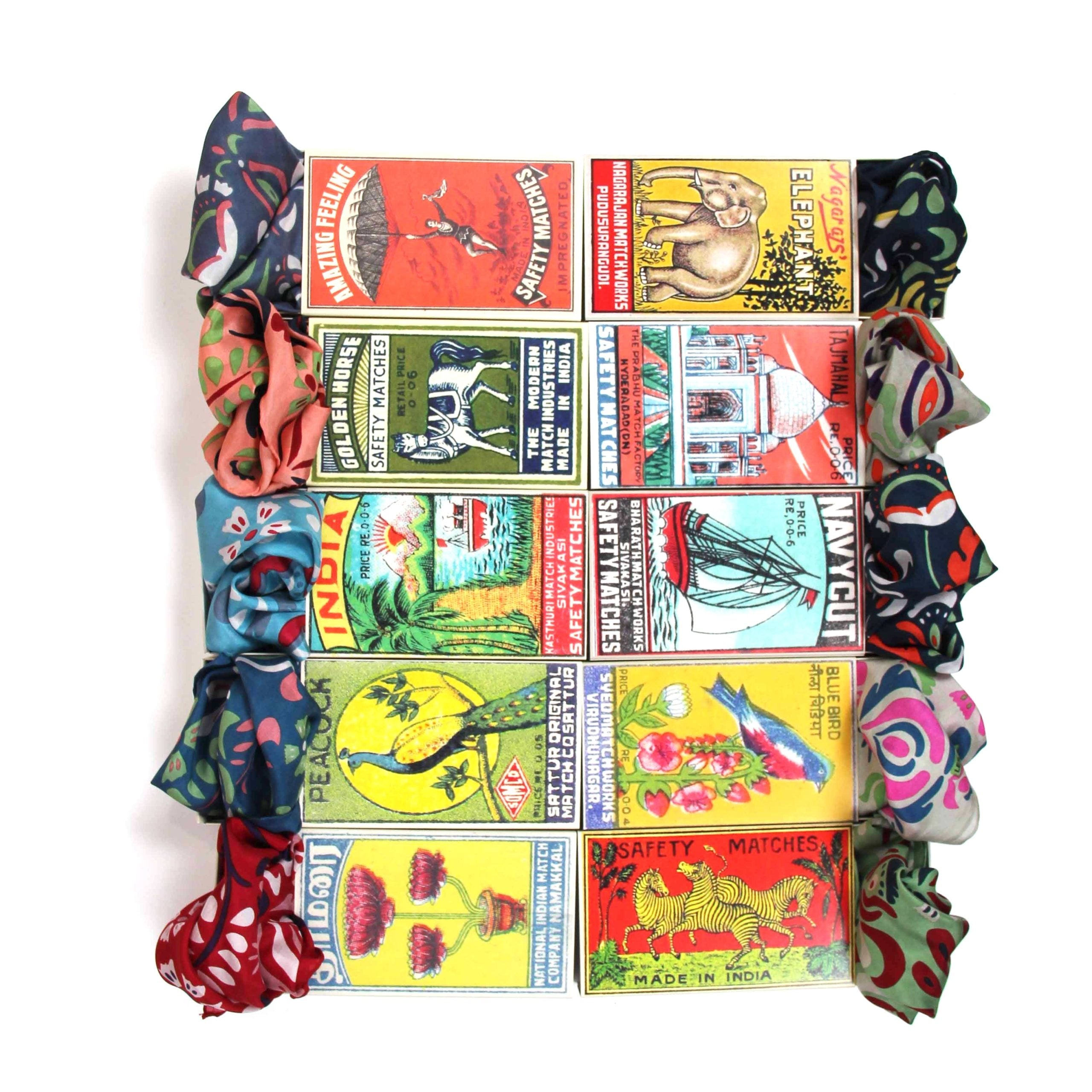 silk scarf in gift box 