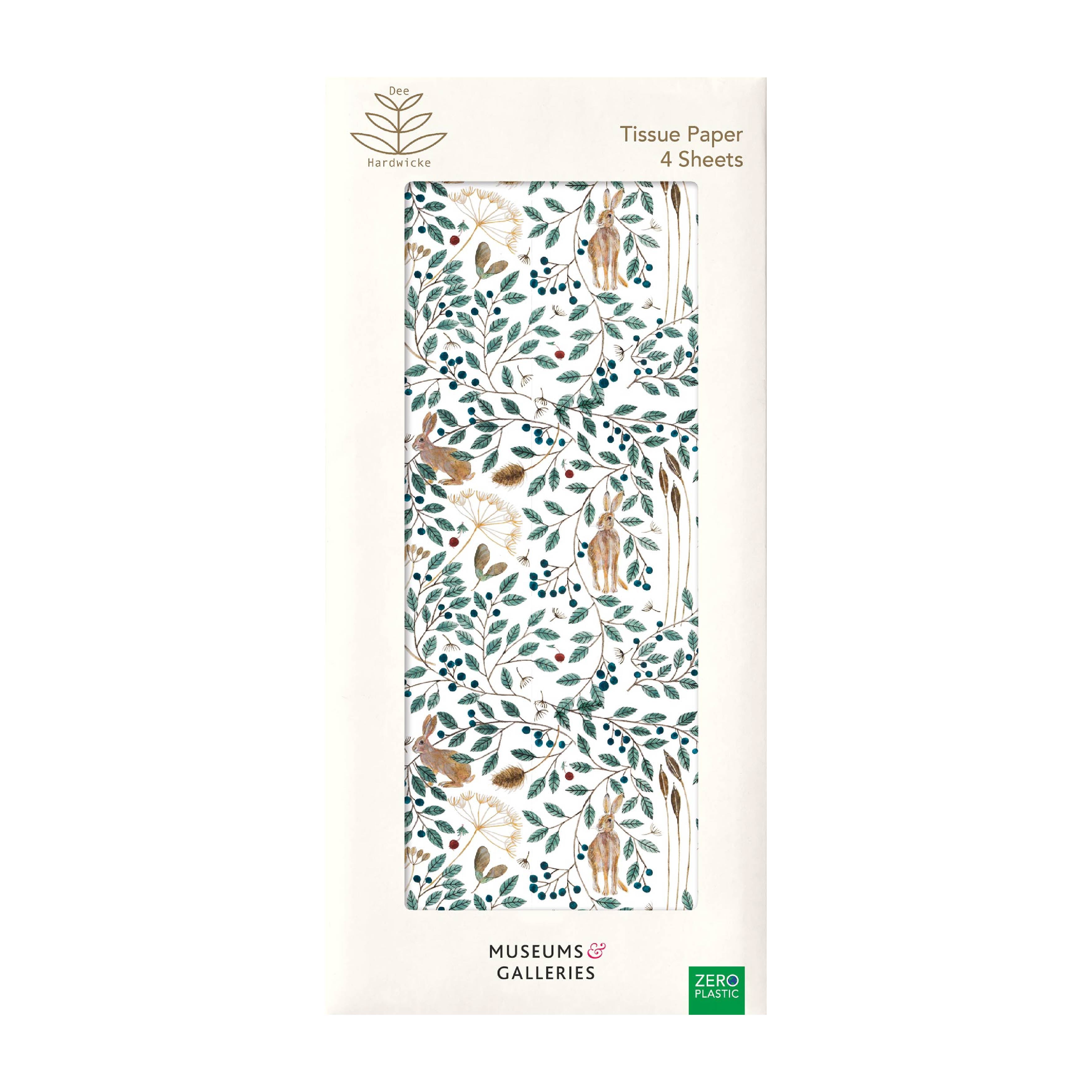 Museum and Galleries Hares & Berries Tissue Paper x 4 Museum and Galleries Hares & Berries Tissue Paper x 4