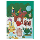 Forest animals fold out card