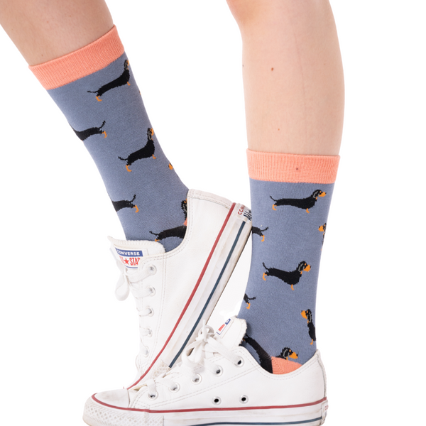 bamboo socks with dog design