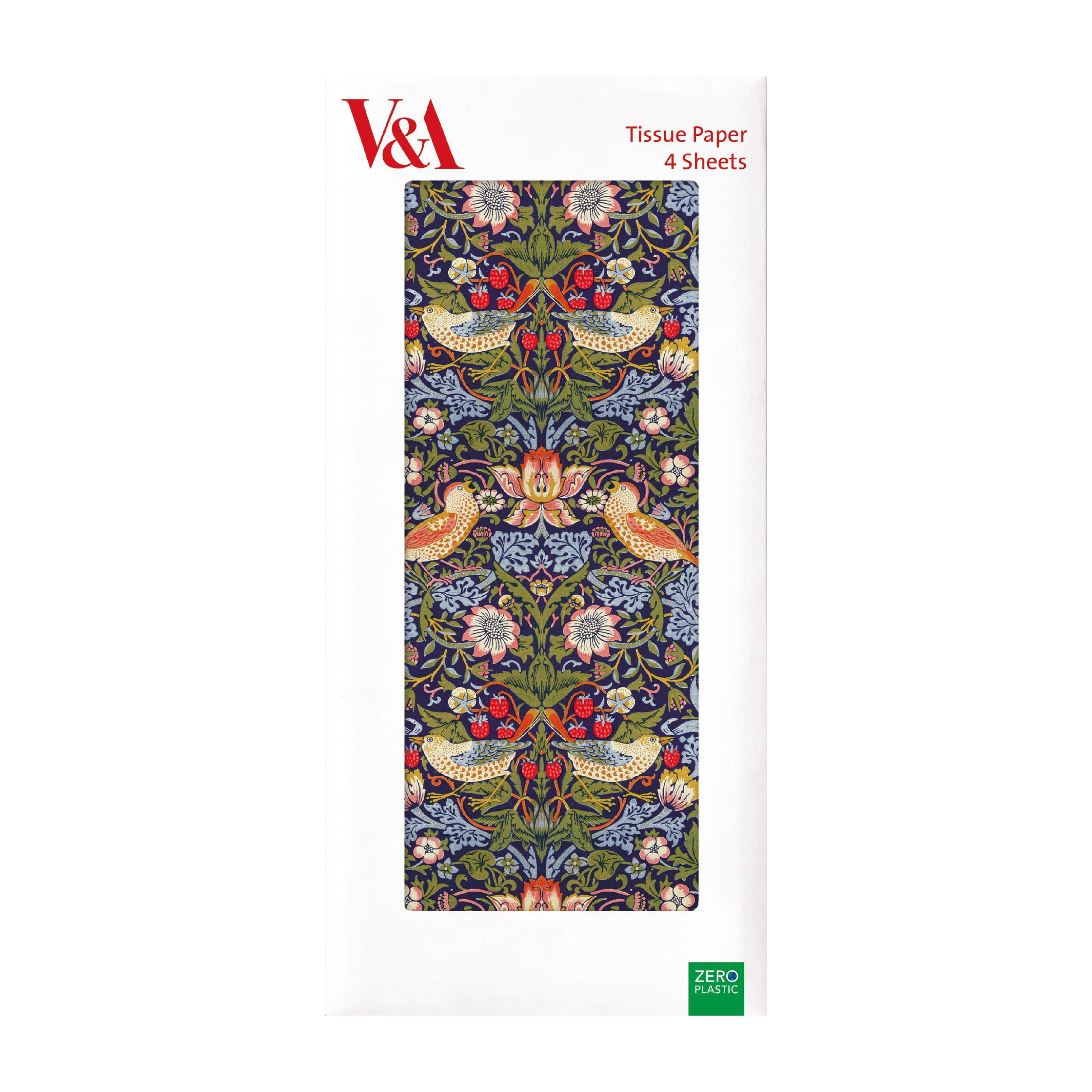 V & A Strawberry Thief Tissue Paper x 4 V & A Strawberry Thief Tissue Paper x 4