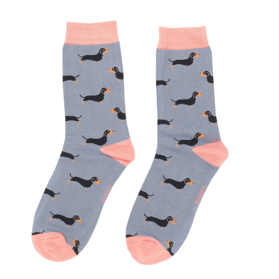 bamboo socks with dog design 