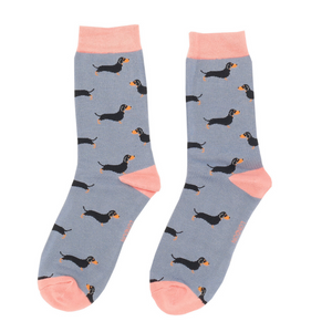 bamboo socks with dog design 