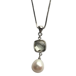 Limited Edition Green Amethyst and Pearl Necklace